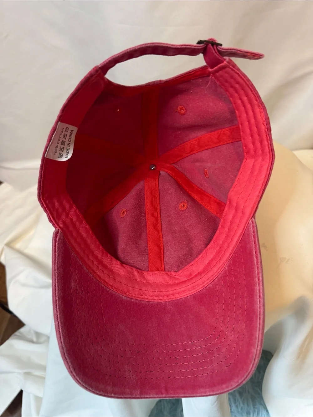 Tokyo Japan Tsukiji market Red Baseball Cap. Adjustable